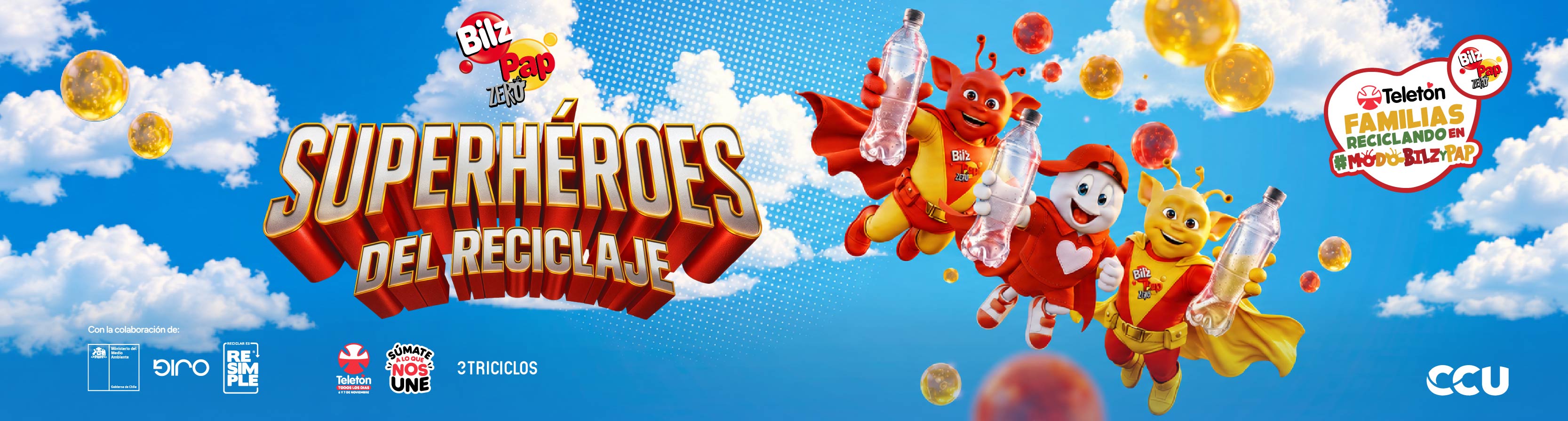 Superhéroes del Reciclaje – Teletón 2026, Bilz y Pap Zero